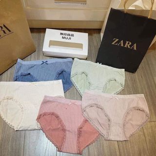 SET 5 QUẦN CHIP MUJI KẺ CARO XỊN XÒ