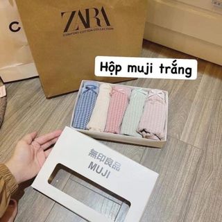 SET 5 QUẦN CHIP MUJI KẺ CARO XỊN XÒ