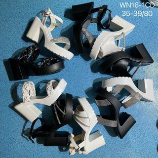 Dép sandal nữ gót vuông cao thời trang đẹp WN16