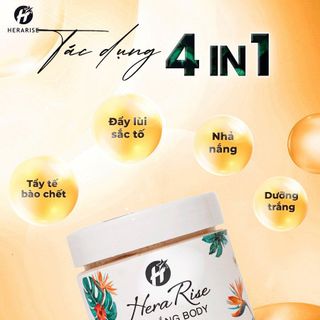 Ủ trắng body Hera Rise giúp da mềm mịn, trắng sáng ngay từ lần đầu tiên sử dụng