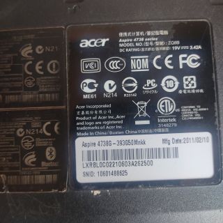 Laptop Acer Aspire 4738G DDR3 ram 2GB màn hình 14 inch bảo hành 1 năm