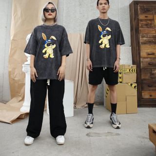Áo thun nam, áo phông nam cao cấp, Thiết kế wash chất chơi. Logo in cute, couple siêu xinh, 1 phong cách cực kì thời trang - size từ 55kg - 85kg