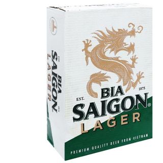 Thùng 24 lon bia Sài Gòn Lager 330ml giá sỉ