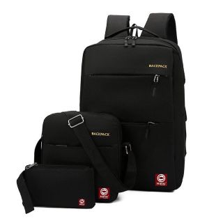 COMBO BA LÔ LAPTOP THỜI TRANG VÀ TÚI ĐEO CHÉO CÁ TÍNH HR242 - HARAS