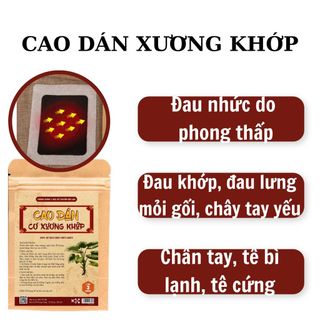 Cao Dán Cơ Xương Khớp Cải Thiện Các Tình Trạng Đau Đầu, Đau Dây Thần Kinh, Đau Vai Gáy, Bong Gân - Calen Nature Farm