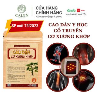 Cao Dán Cơ Xương Khớp Cải Thiện Các Tình Trạng Đau Đầu, Đau Dây Thần Kinh, Đau Vai Gáy, Bong Gân - Calen Nature Farm