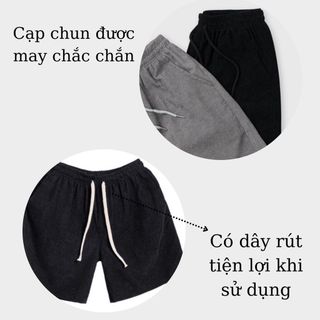 Quần short nam nhung tăm form regular trẻ trung cá tính
