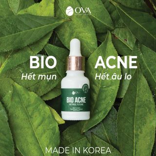 Serum Bio Acne Ova giảm mụn mờ thâm lành tính chiết xuất thiên nhiên 15ml