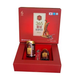 Cao hồng sâm đông trùng hạ thảo 365 gold hộp 2 lọ