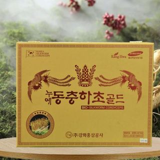 Nước đông trùng hạ thảo Hàn Quốc hộp rùa vàng 60 gói