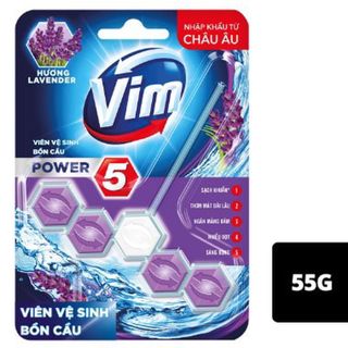 VIÊN TẨY BỒN CẦU VIM POWER 5 HƯƠNG VALENDER