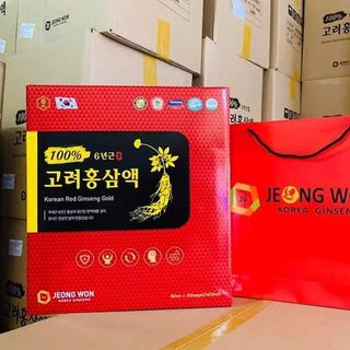 Nước Hồng Sâm JEONG WON Hàn Quốc Hộp 30 gói x 80ml