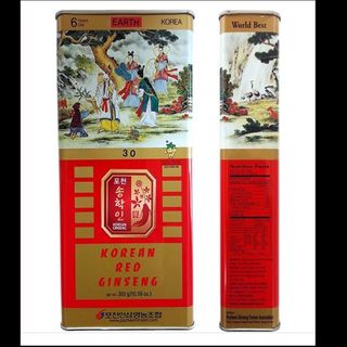 Hồng sâm củ khô hộp thiếc 300g Pocheon Hàn Quốc
