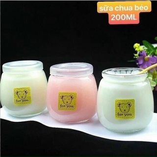HŨ LÀM SỮA CHUA THỦY TINH 200ML