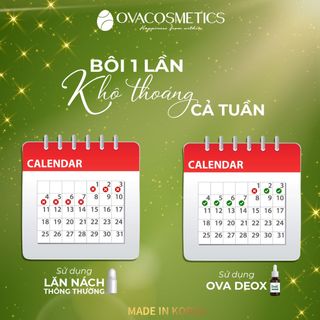 Serum khử mùi hôi nách Ova DeoX làm sáng da vùng nách an toàn thiên nhiên 5ml
