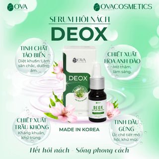 Serum khử mùi hôi nách Ova DeoX làm sáng da vùng nách an toàn thiên nhiên 5ml