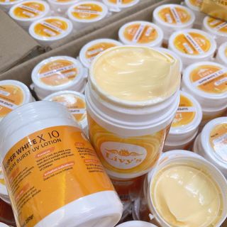 Kem kích trắng livy whitening collagen 250gam ( Pha kem body kích trắng mạnh gấp 10 lần )