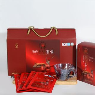 Nước Hồng Sâm Nhung Hươu Linh Chi 365 Hộp 20 gói