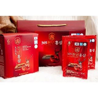 Nước Hồng Sâm Nhung Hươu Linh Chi 365 Hộp 20 gói