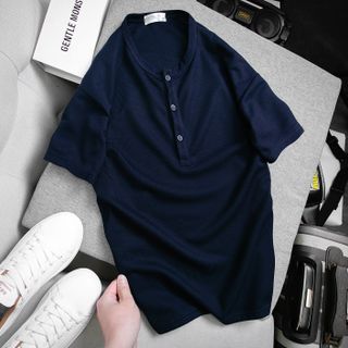 Áo thun nam trơn cổ tròn cao cấp hàng hiệu Litaia áo phông nam mặc mát chất đẹp mẫu hot ATB