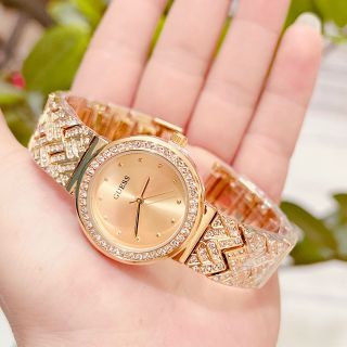 Đồng hồ lắc nữ viền đá mới