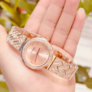 Đồng hồ lắc nữ viền đá mới