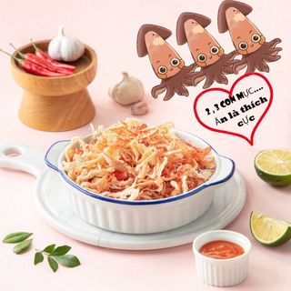 MỰC XÉ HẤP NƯỚC DỪA THƠM NGON 90G
