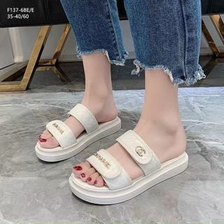 Dép trẻ em 2 quai ngang da mềm đẹp F137