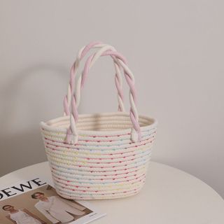 Túi tote canvas cotton Nhẹ Nhỏ Gọn Kiểu Dáng Mới / thời trang biển cho nữ.