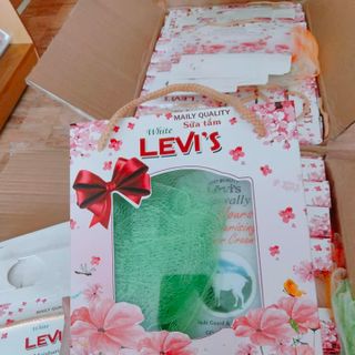 Set Sữa Tắm Maily Care Levi 250ml - Kèm Hộp và Bông Tắm