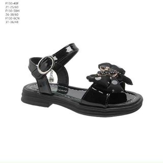 Sandal trẻ em da mềm đính nơ chuột mickey đẹp F130