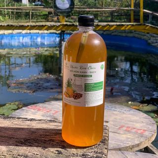 [1 lít] Nước rửa chén Hữu Cơ Bồ Hòn không chất tẩy rửa an toàn cho da tay thân thiện với môi trường Kháng khuẩn Chống mỡ