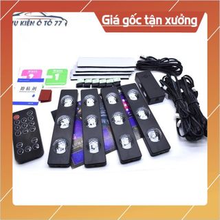 Đèn gầm ghế ô tô xe hơi bộ 4 dải led 9 LED đổi màu KHO SỈ TOÀN QUỐC
