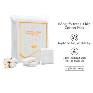 10 gói BÔNG TẨY TRANG COTTON PADS 222 MIẾNG