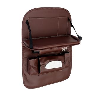 Túi da PU đựng đồ treo sau ghế ô tô, xe hơi, Túi để đồ trên xe treo lưng ghế đa năng tích hợp bàn ăn KHO SỈ TOÀN QUỐC