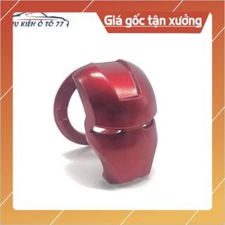 Ốp bảo vệ nút khởi động một nút bấm hình Iron man trang trí xe hơi KHO SỈ TOÀN QUỐC