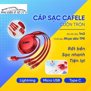 Cáp SẠC NHANH Cuộn Tròn Đa Năng 3IN1 - Cáp Truyền Dữ Liệu Tốc Độ Cao ( Android, IOS, Type C ) KHO SỈ TOÀN QUỐC giá sỉ