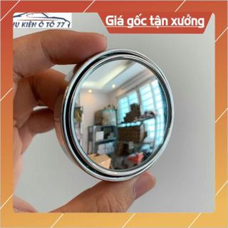 Gương cầu lồi, gương lồi có viền gắn kính hậu xe ô tô, xe hơi xoay 360 độ xóa điểm mù tráng bạc siêu rẻ - Tặng keo 3M