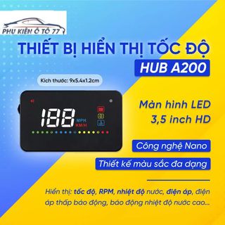 Thiết Bị Hiển Thị Tốc Độ Trên Kính Lái Xe Ô Tô, Hiển thị rõ ràng, sáng đẹp - HUD A200 KHO SỈ TOÀN QUỐC giá sỉ