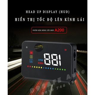 Thiết Bị Hiển Thị Tốc Độ Trên Kính Lái Xe Ô Tô, Hiển thị rõ ràng, sáng đẹp - HUD A200 KHO SỈ TOÀN QUỐC