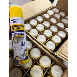 Bọt tẩy rửa VỆ SINH NỘI THẤT ô tô cao cấp Chief dung tích 550ml KHO SỈ TOÀN QUỐC
