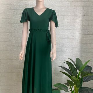 ĐẦM MAXI BÈO EO CỔ V – DT1722-175