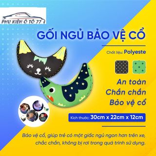 Gối ngủ bảo vệ cổ cho trẻ em trên xe ô tô, chống đau mỏi do ngồi quá lâu, hình in hoạt hình dễ thương KHO SỈ TOÀN QUỐC giá sỉ