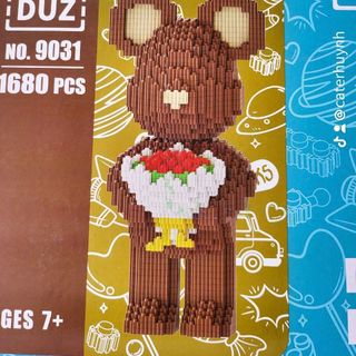 Lego gấu ôm hoa 33cm giá sĩ