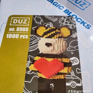 Lego gấu ôm hoa 33cm giá sĩ