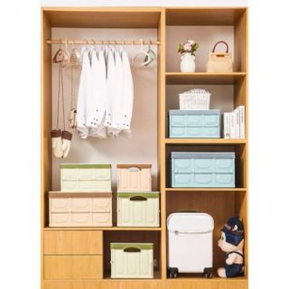 Hộp nhựa đựng đồ đa năng gấp gọn để xe ô tô, tủ quần áo thể tích 30L - Thùng đựng đồ nhỏ gọn cho gia đình