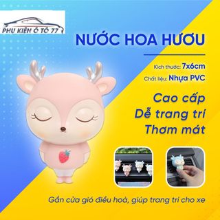 Nước Hoa Kẹp Khe Điều Hòa Ô Tô Hình Hươu Dễ Thương - Tinh Dầu Nước Hoa Trang Trí Xe Hơi KHO SỈ TOÀN QUỐC giá sỉ