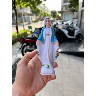 Tượng Đức Mẹ Trang Trí Taplo Xe Ô Tô - Chiều Cao 15cm - Chất Lượng Cao KHO SỈ TOÀN QUỐC