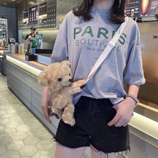 Túi đeo chéo hình gấu teddy siêu dễ thương hottrend