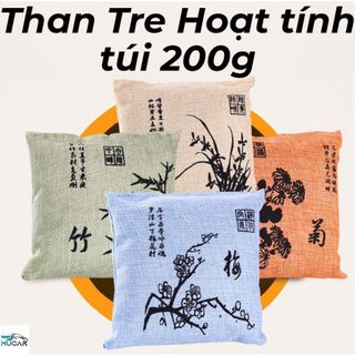 Túi than hoạt tính khử mùi hút ẩm 200gr - Túi than để tủ quần áo, xe hơi, ô tô, tủ giày hút ẩm làm sạch không khí giá sỉ